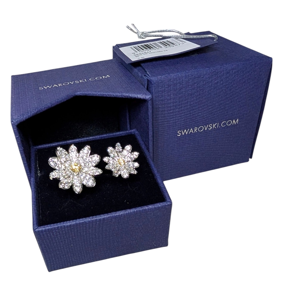 Eternal Flower Open Ring with Crystals from Swarovski® Size 55